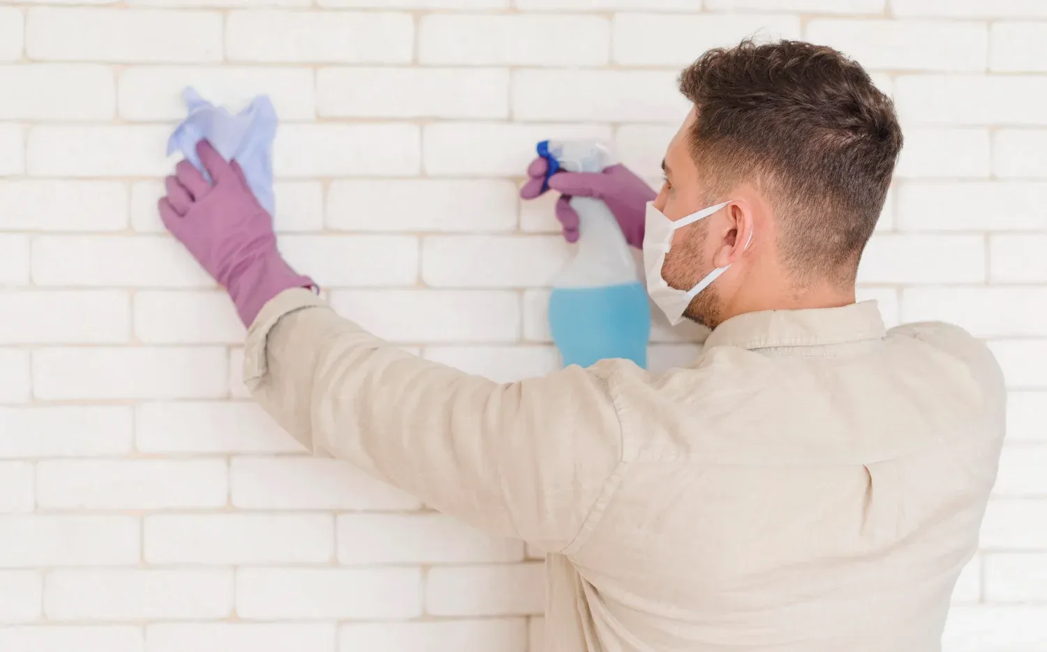 Wall cleaning for painting