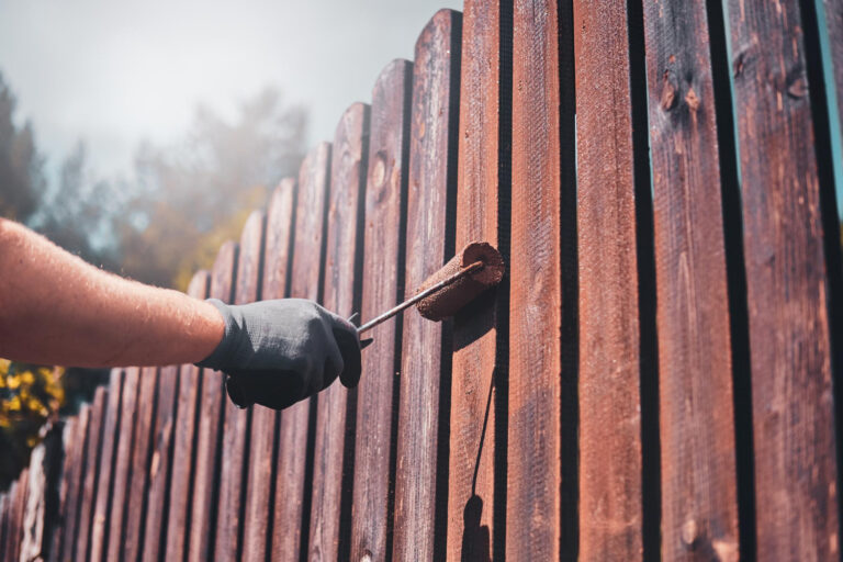 fence painting for increased property value