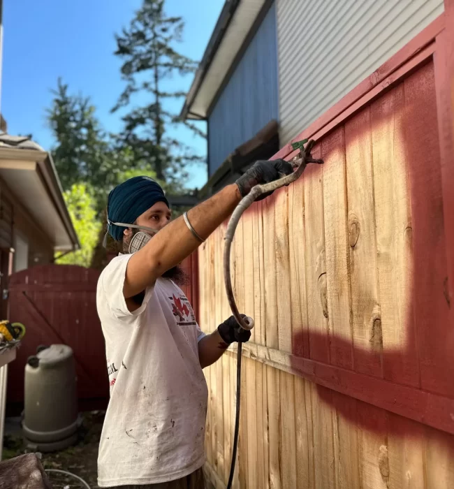 Affordable Vancouver fence painters scaled