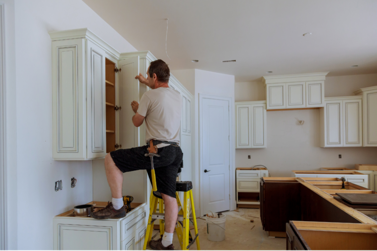 Kitchen cabinet painting process