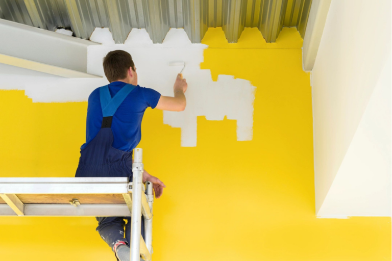 Professional industrial painting project