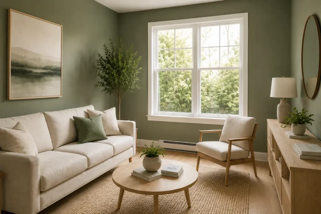 Professional painting in a small Victoria home